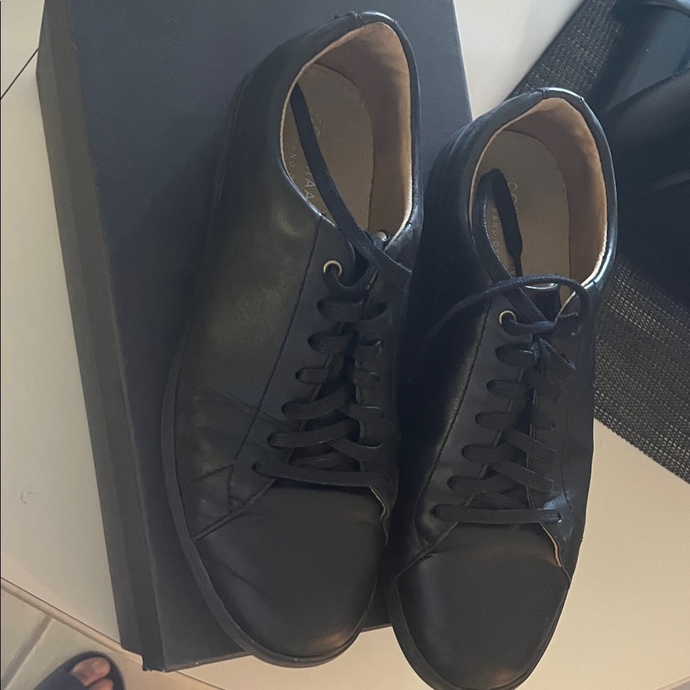 Cole Haan Black Leather Sneakers
